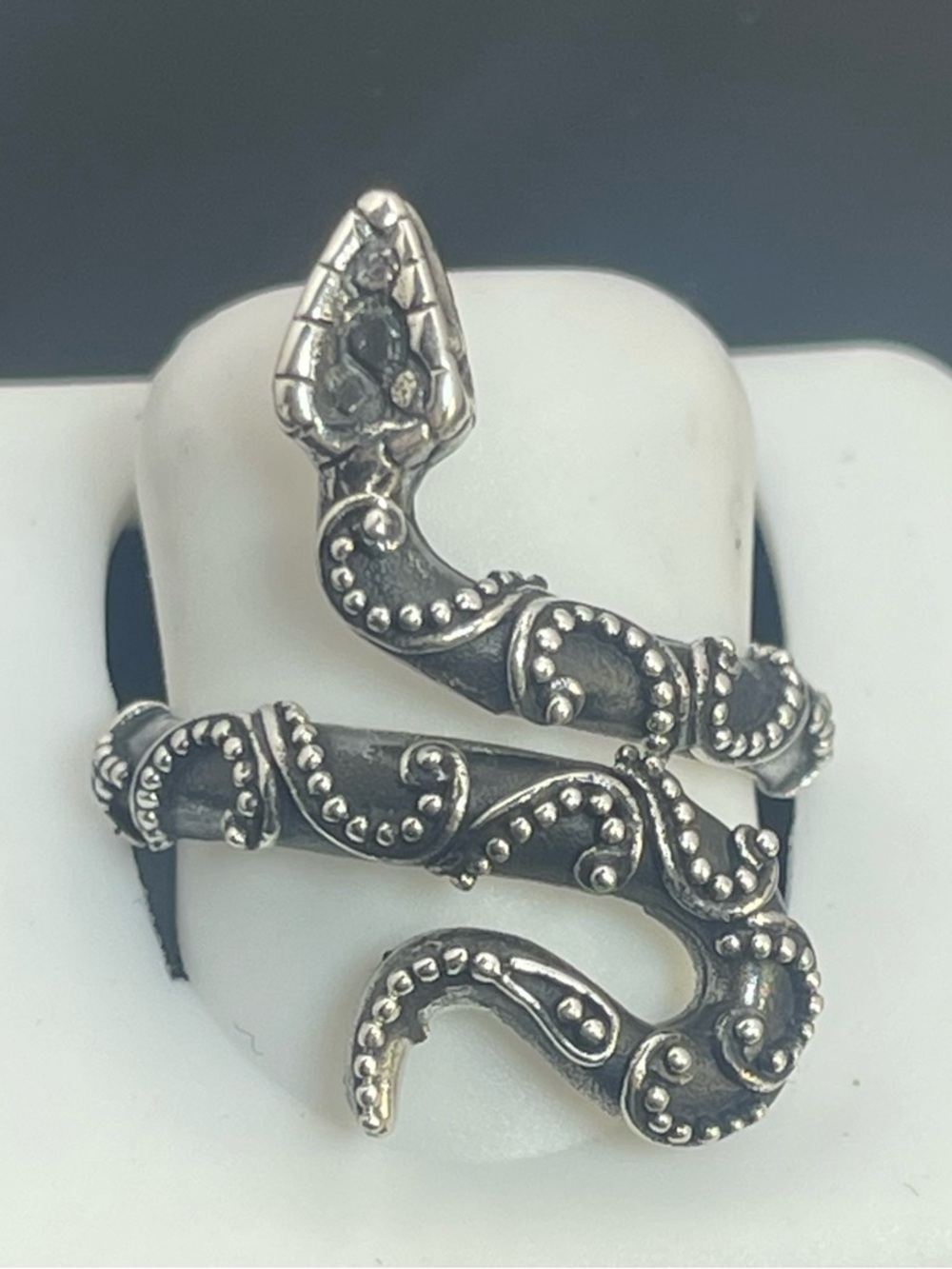 Size 6,7,8,9 sterling silver snake ring